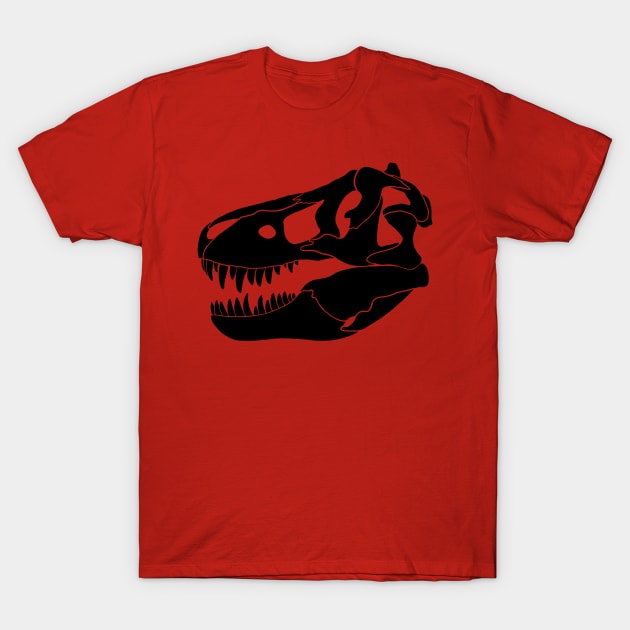 Tyrannosaurus Skull T-Shirt by Dannisaurus